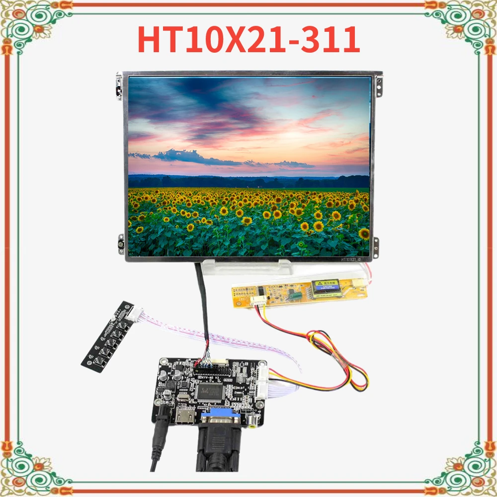 

HD MI VGA LCD Controller Board T.V56.03 work with 10.4inch HT10X21-311 1024X768 IPS LCD Screen Perfect working Fully tested