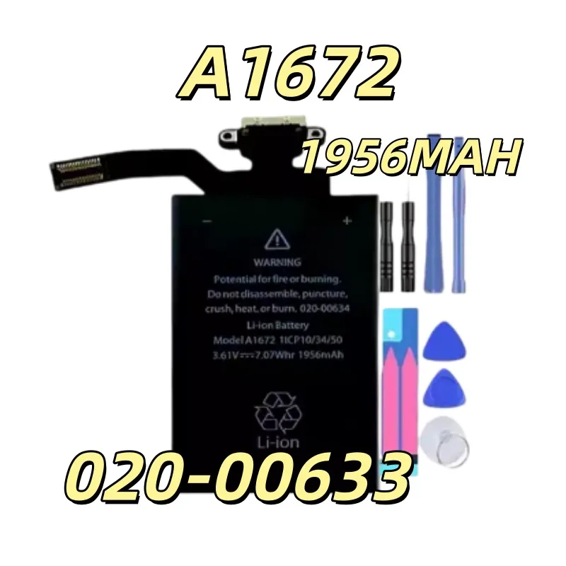 Replacement battery A1672 Applicable mouse 2 mouse battery A1672 020-00633 new 1956MAH