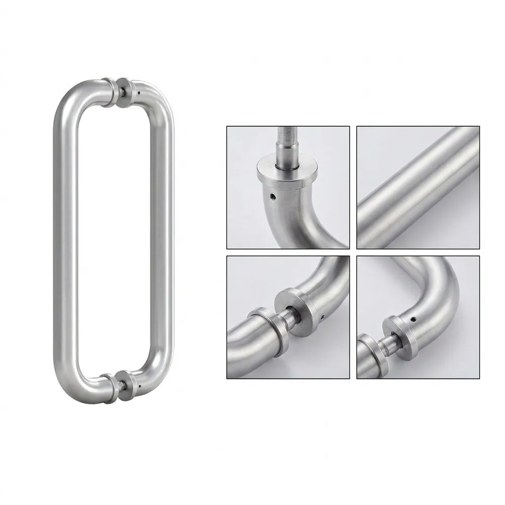 12 Inch Stainless Steel Door Handle 304 Material 1 Inch Diameter 11 Inch Hole Center for Quick InstFor Allation