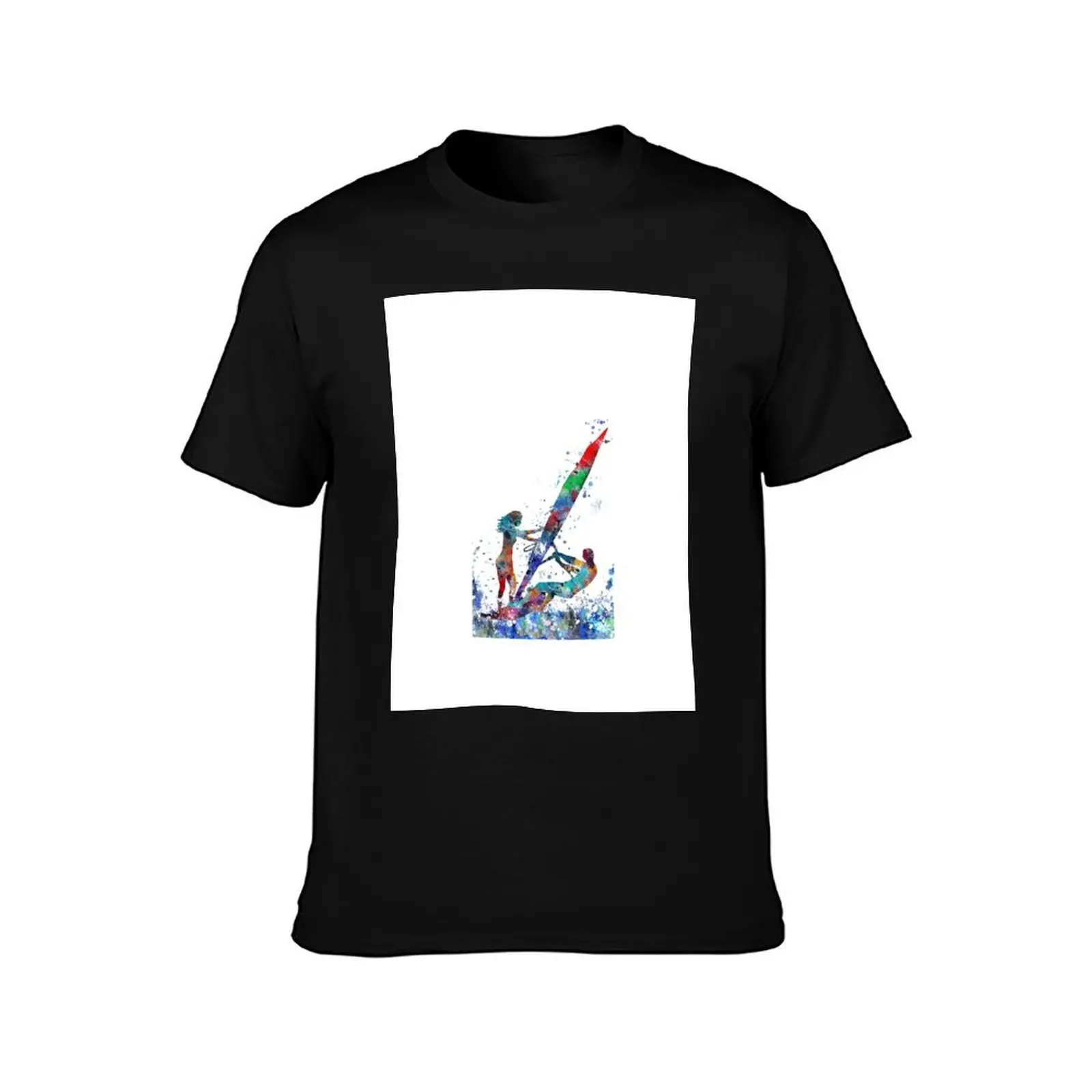 Windsurfer, windsurfing couple T-Shirt Casual Loose Daily Wear T-Shirt
