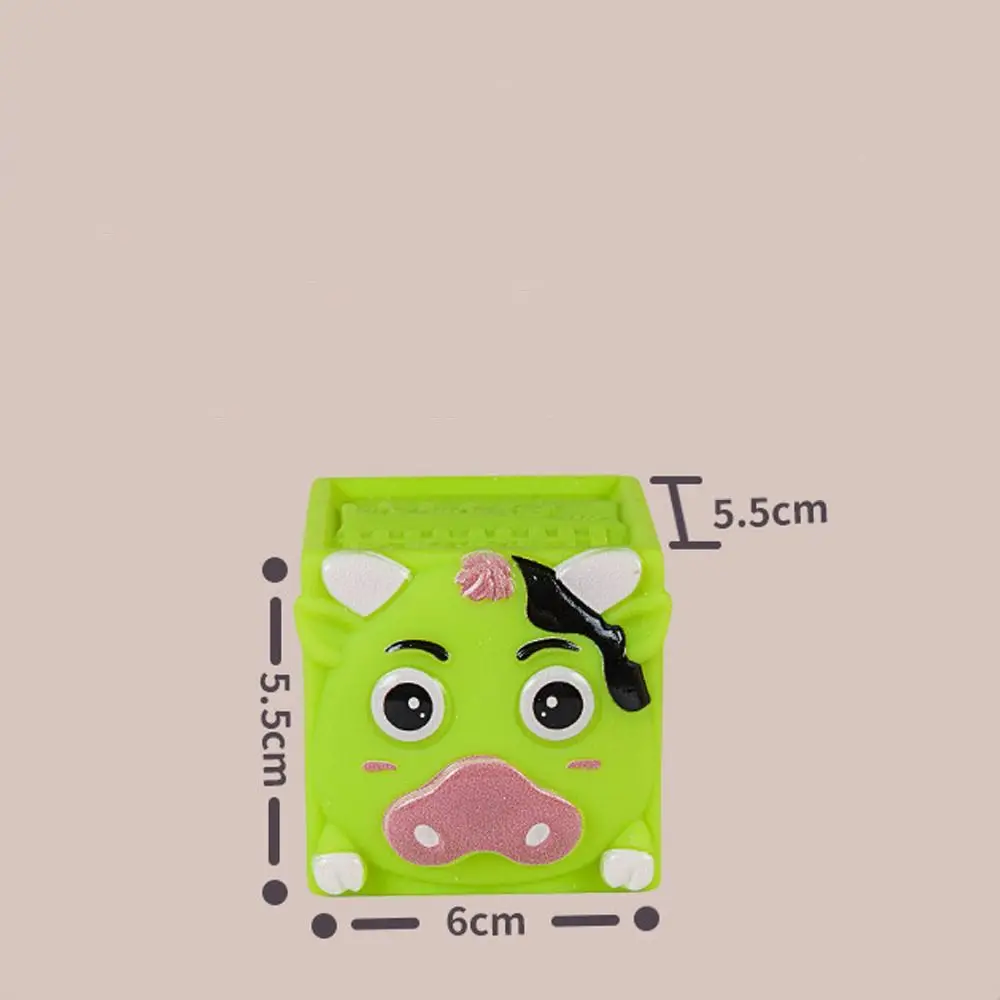 12 قطعة من مكعبات بناء الحيوانات المطاطية الناعمة للتعليم المبكر ومقاومة درجات الحرارة العالية ويمكن لدغة لعبة ألغاز الضغط