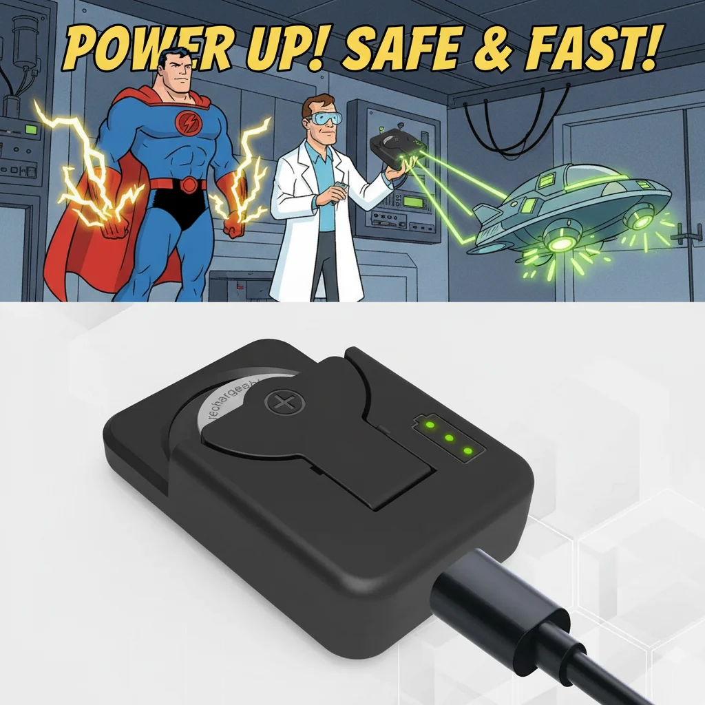 

Universal LIR Button Battery Charger, 4.2V Smart Charger for LIR2032 1632 2450, Type‑C Portable Rechargeable Coin Cell Charger
