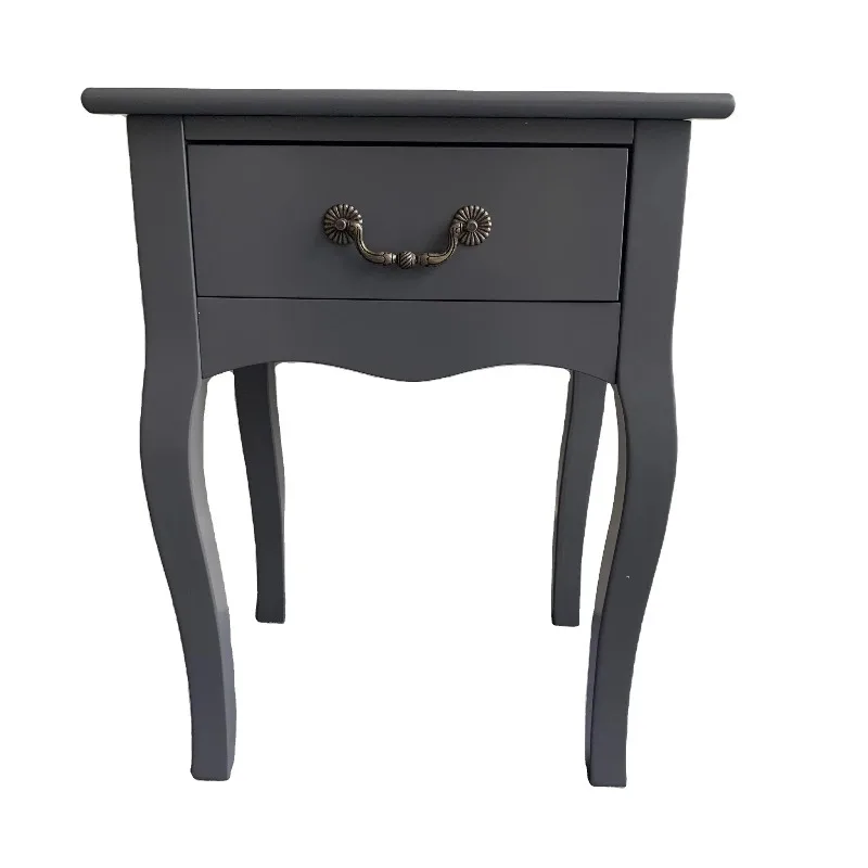

Luxury bedside table Bedside table with 1 drawer Bedroom grey bedside table