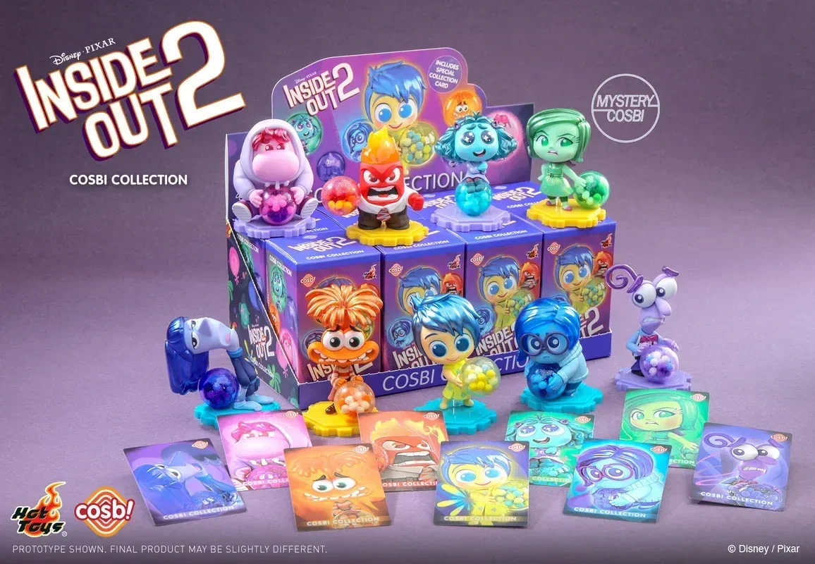 Disney Pixar Inside Out 2 Cartoon Doll New Emotion Buddies Join The Inside Out 2 Cosbi Collectible Mini Figure Kid Birthday Gift