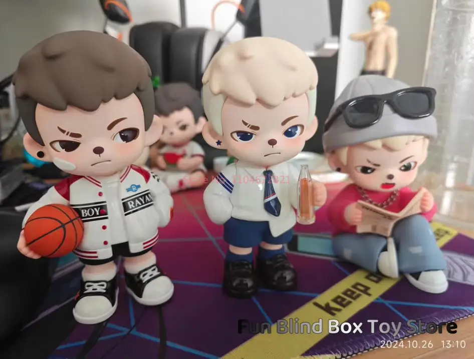 حقيقية ريان أيام الشباب سلسلة صندوق أعمى اللعب دمية لطيف أنيمي عمل الشكل الحلي التماثيل الدمى سطح المكتب ديكور المنزل اللعب