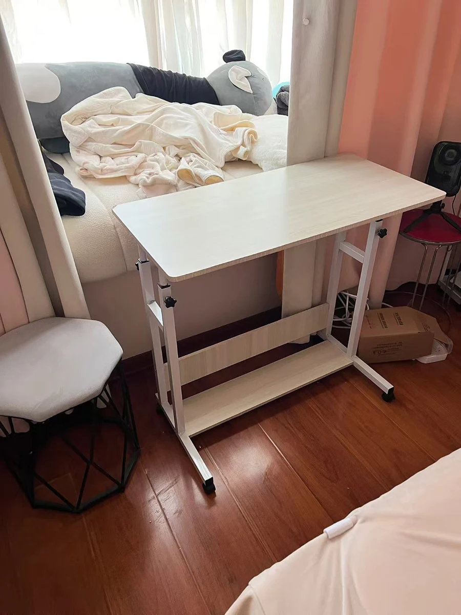 Bed Side Laptop PC Desk Desktop Computer Table with Keyboard Tray Desk Removable Lifting Study Desk Gaming Table