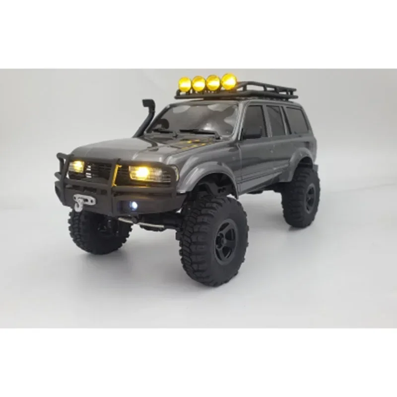FMS FCX18 LC80 LED Simulation Front Bumper with Lights Winch Controller for 1/18 RC Rock Crawler Car FMS FCX18 Toyota Truck