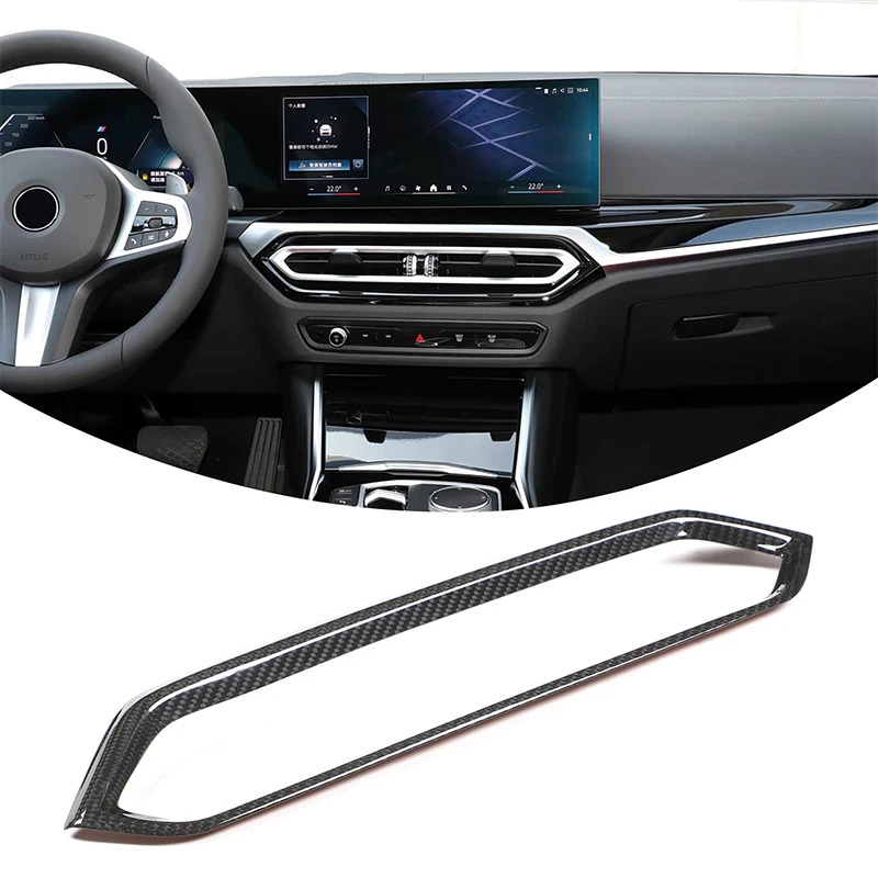 

1piece set Real carbon fiber For BMW 3 Series G20 2023-2024 car center control air outlet frame decorative sticker accessories