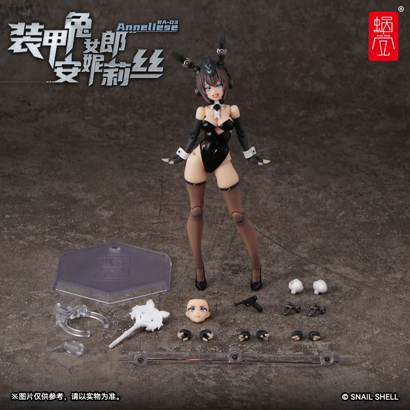 In Stock 100% Original Snail Shell 1/12 16cm RA-03 Panzer Bunny Anneliese Sexy Girls Anime Action Figures Toys Model PVC Gift