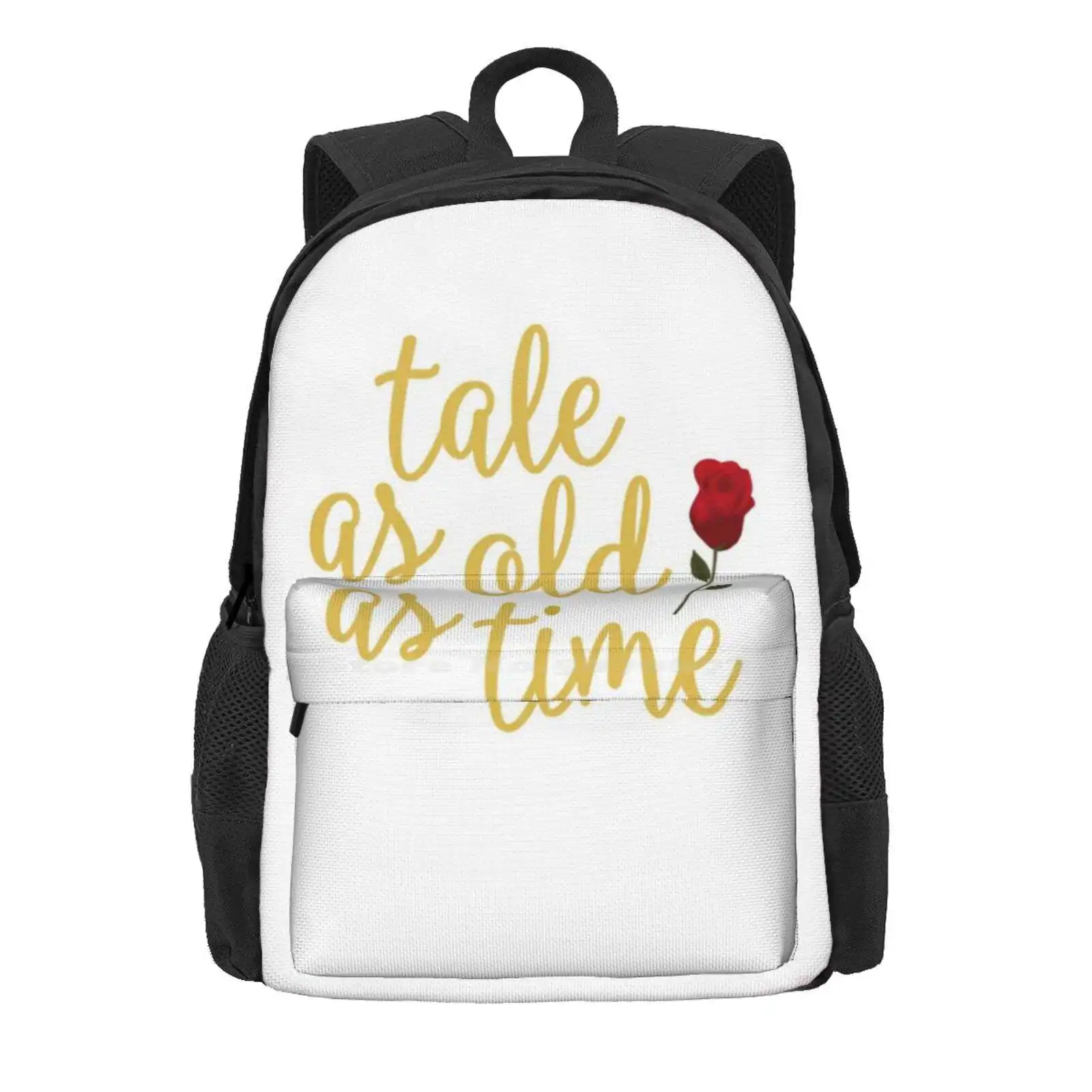 Tale As Old As Time Hot Sale Schoolbag Backpack Fashion Bags Princess Movie Tank Tank Popular Trending Process Tank Tale As Old