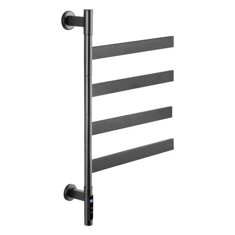 

Electric Towel Holder Bathroom Heater Towel Rack Electric Drying Towel Rail Waterproof Touch Digital Display