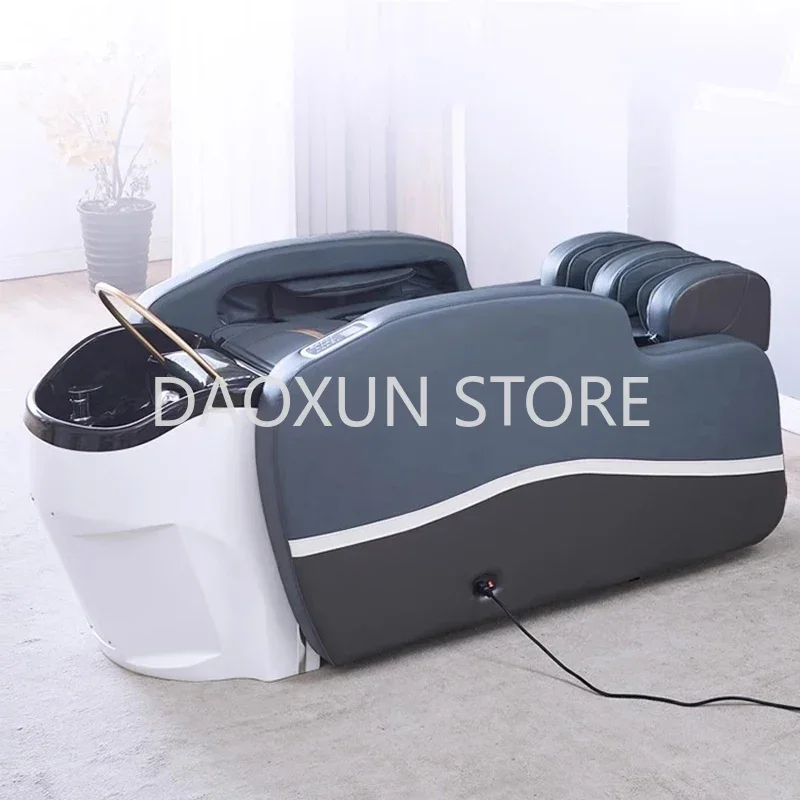 

Luxury Ergonomics Hair Washing Bed Smart Fumigation Head Spa Shampoo Chair Salon Massage Shampouineuse Salon Furniture MQ50SC