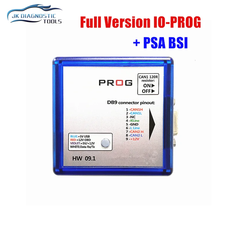 IO Prog Full Version ECU TCM BCM &EPS Programmer BD9 Pinout I/O Terminal IO PROG HW 09.1 FLASH/EEPROM K-Line CAN For OPEL/GM