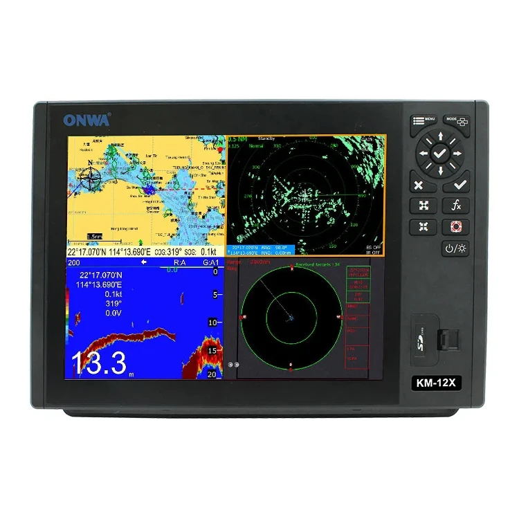 

KM-12X 5-in-1 12inch Marine Gps Chart Plotter with Class B+ AIS Transponder Fish Finder radar Function