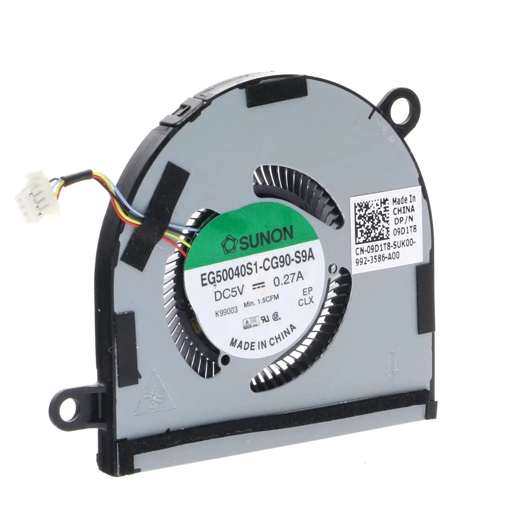 Replacement CPU Cooling Fan for Dell Latitude 7400 9410 2-in-1 09D1T8 9D1T8 DC28000M3SL EG50040S1-CG90-S9A