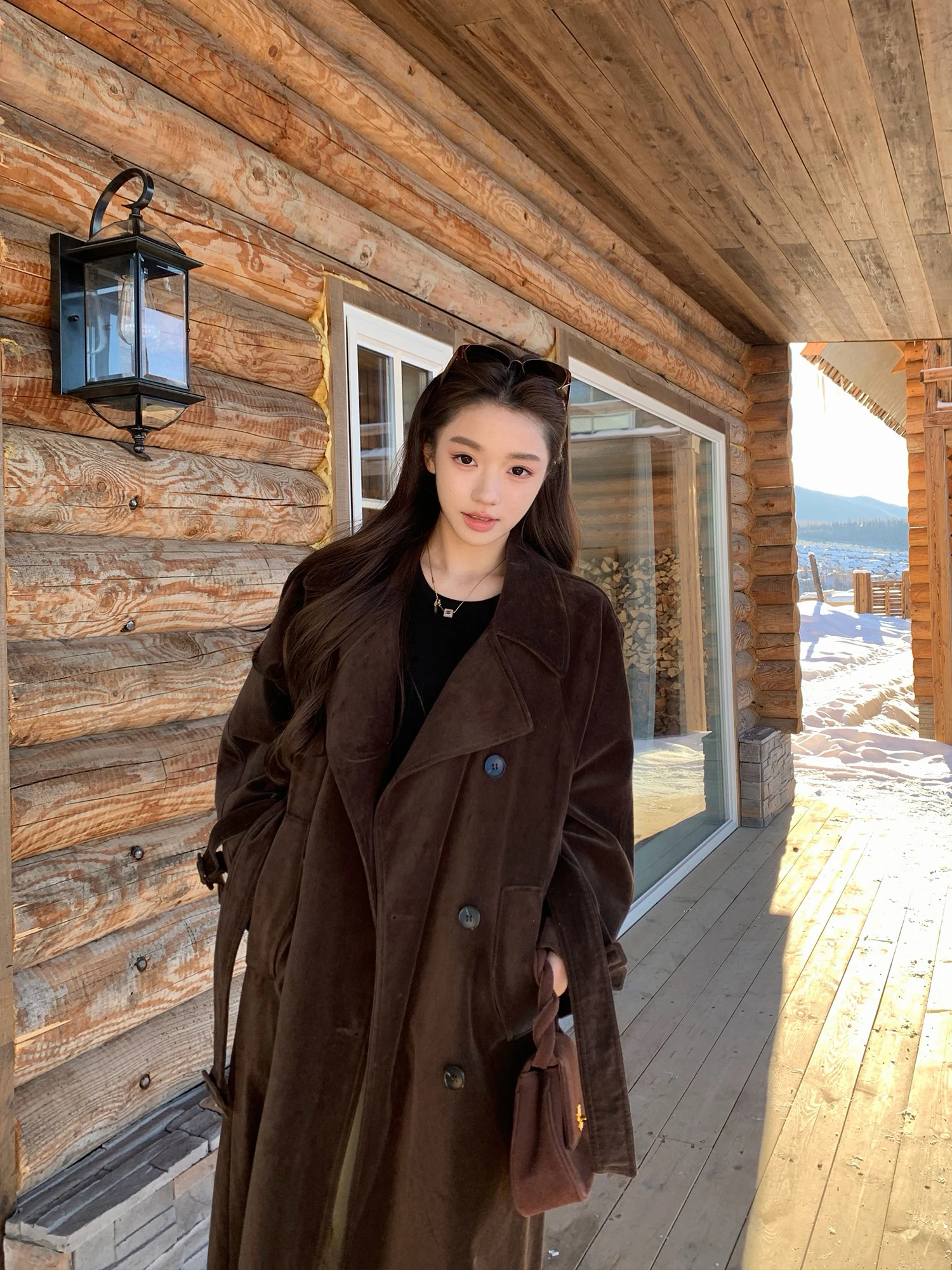 

Винтажное женское длинное пальто Pusumede из вельвета с хлопковой подкладкой, регулируемой талией, съемными рукавами, на пуговицах, весенняя модная верхняя одежда