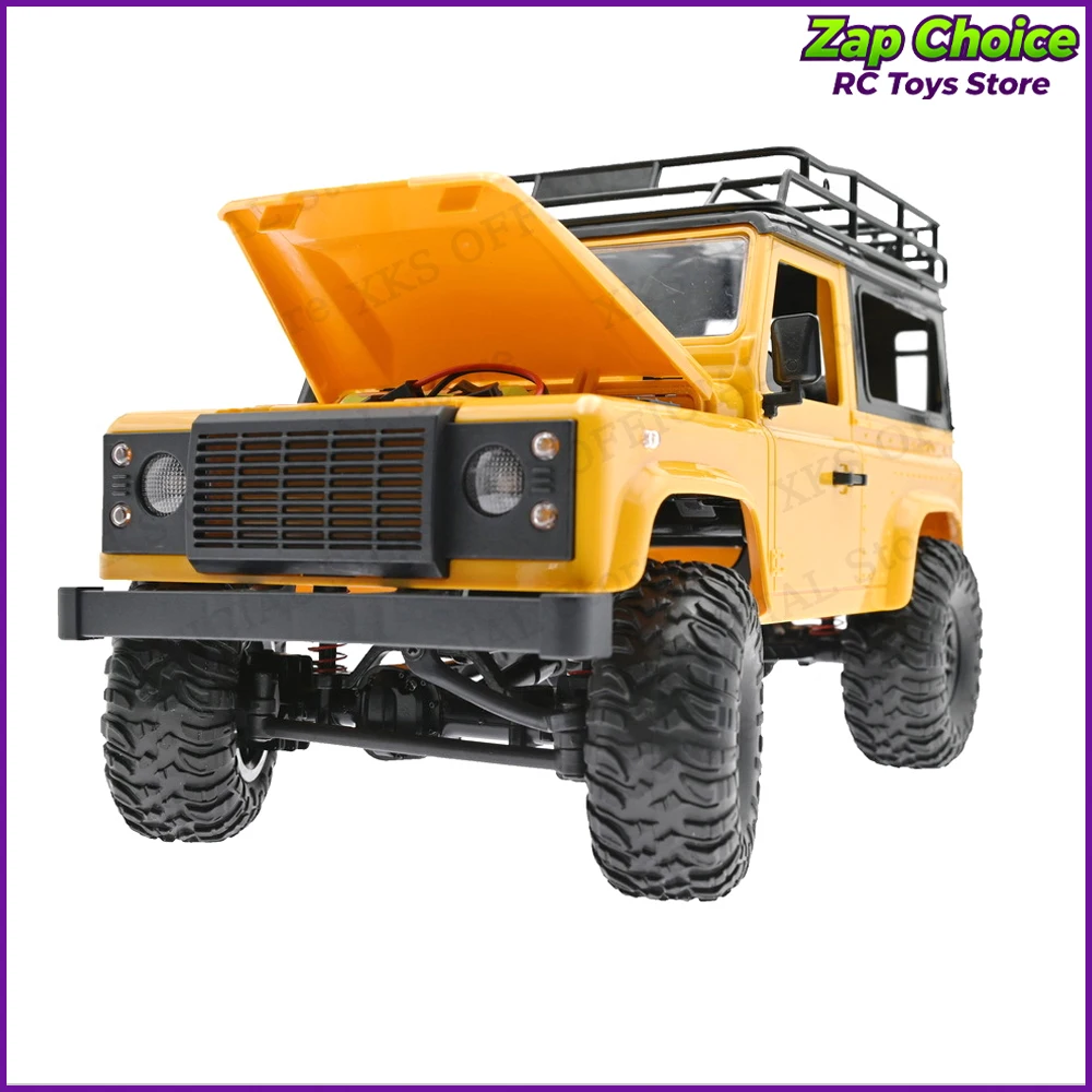 Mangniu MN90 1/12 D90 4WD coche eléctrico RC 2,4G luces LED de trabajo neumáticos antideslizantes camión todoterreno juguete para regalo para niño adulto