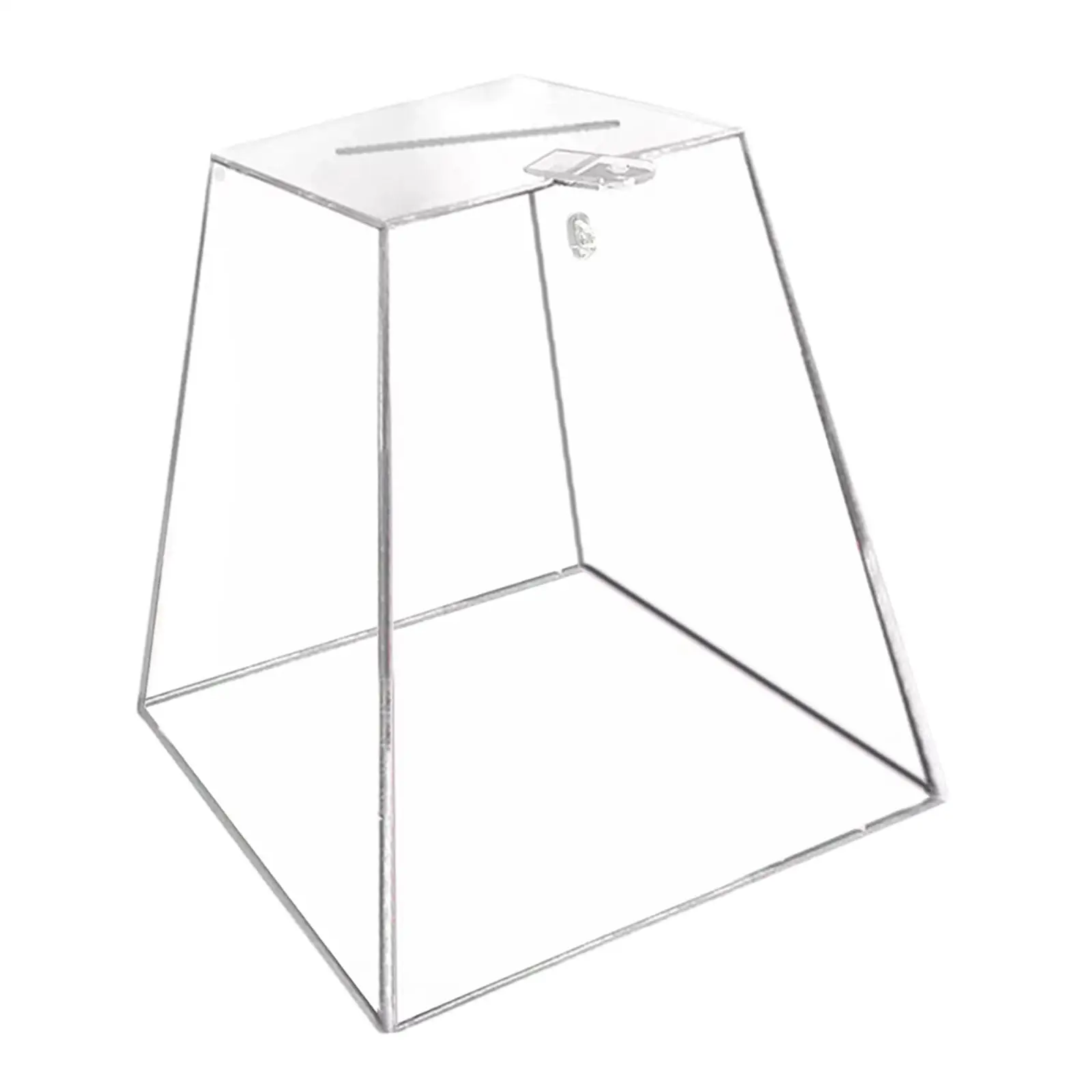 Clear Ballot Box Tips Collection Multifunctional Storage Container Transparent Charity Donation Box for Bar Shopping Mall Office