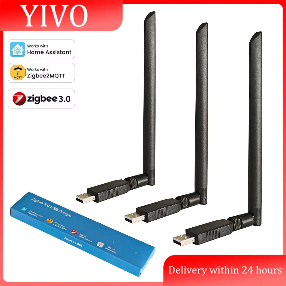 Zigbee 3.0 USB Dongle Plus Universal Zigbee Wireless Gateway Hub Support Home Assistant Zigbee2MQTT，Raspbian Ubuntu Macos