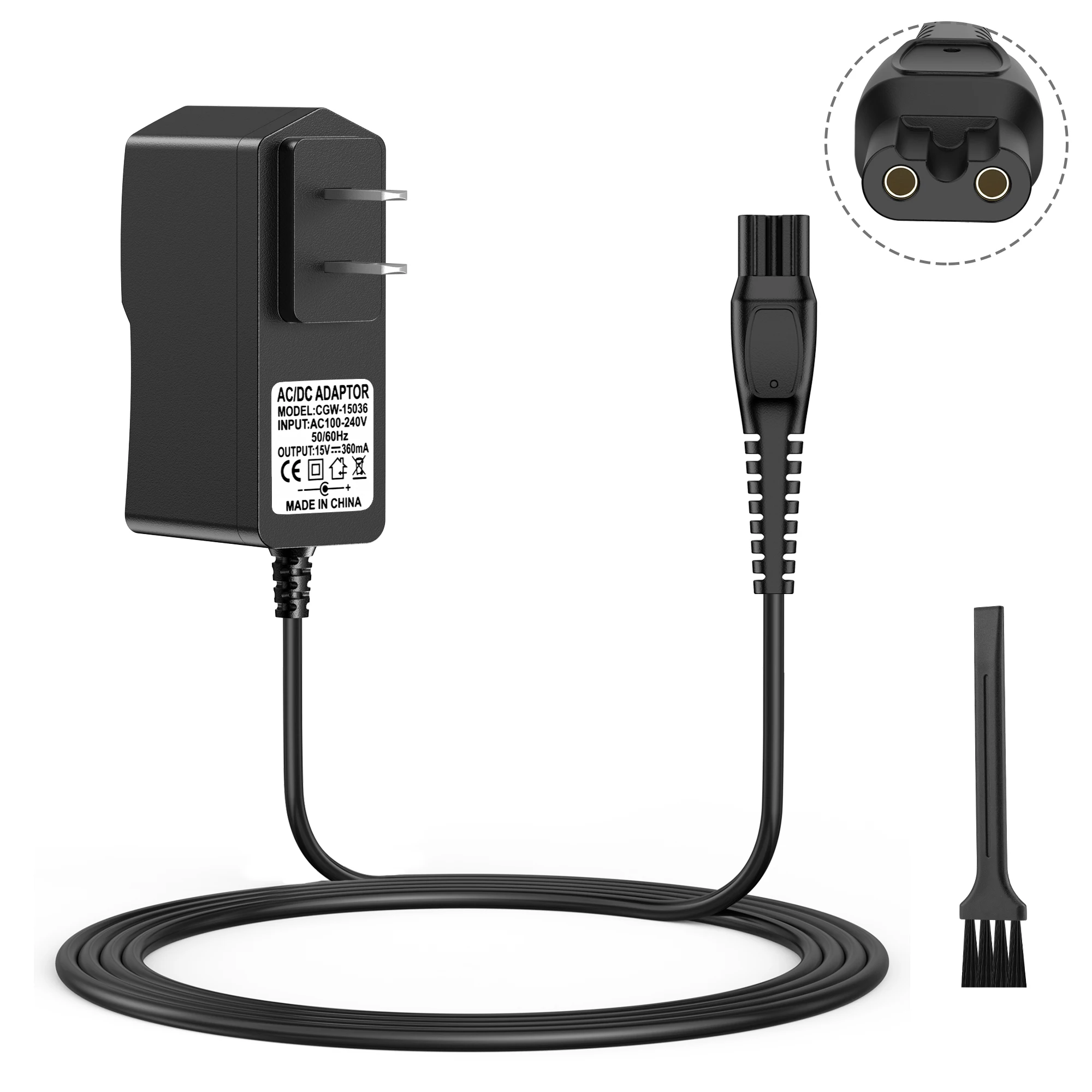 

5V US Plug Charger Cable For Philips Norelco One Blade QP2724 QP2834 MG5910 MG7910 MG9510 MG9520 PQ888 PQ889/Norelco Shaver 3900