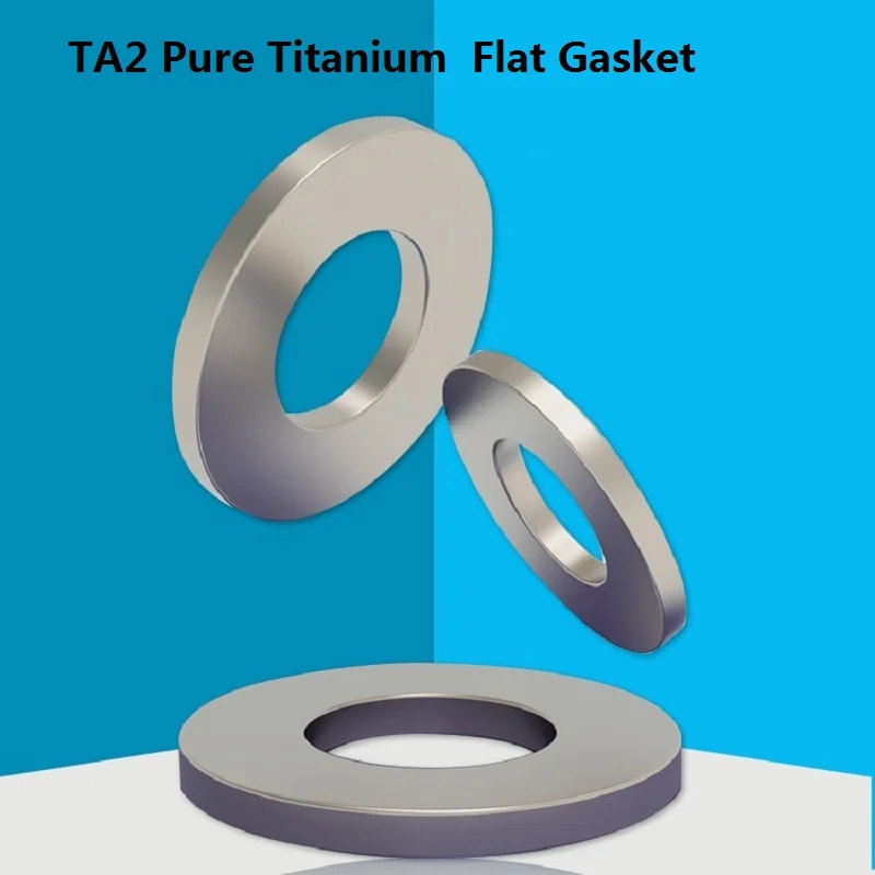 TA2 Pure Titanium flat washer,High-strength, Corrosion-resistant fastener, Screw washer meson M2 M3 M4 M5 M6 M8 M10 M12 M14 M20