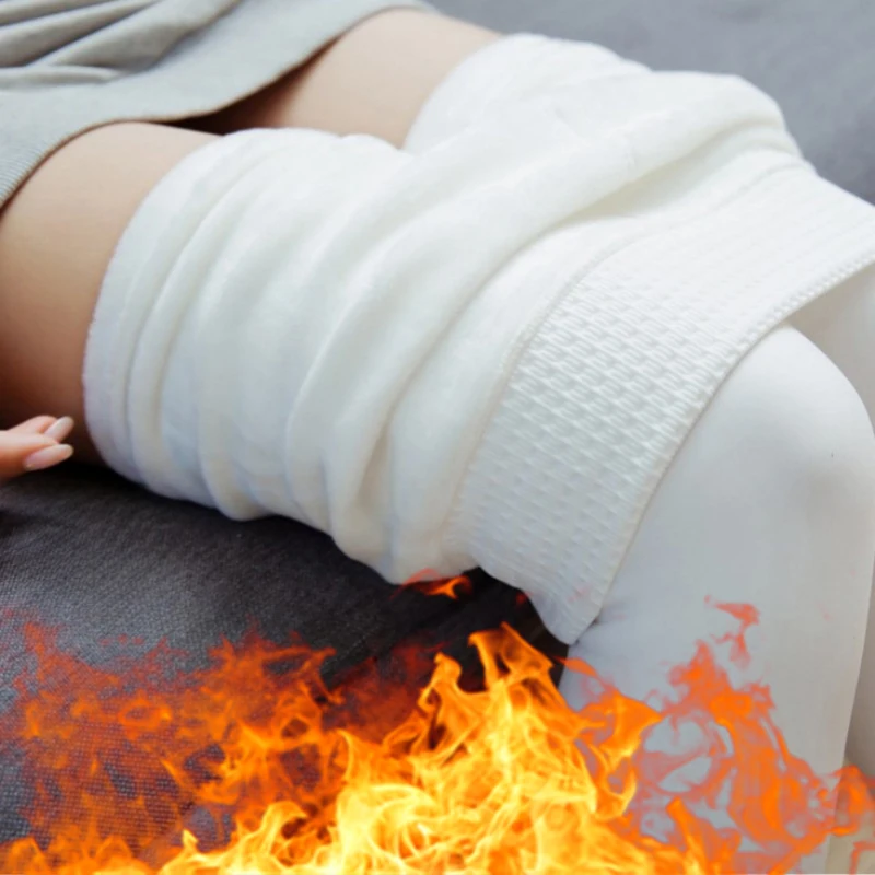 

Женские колготки с флисовой подкладкой, однотонные зимние леггинсы с высокой талией, модные термоэластичные тонкие колготки, женские утепленные носки