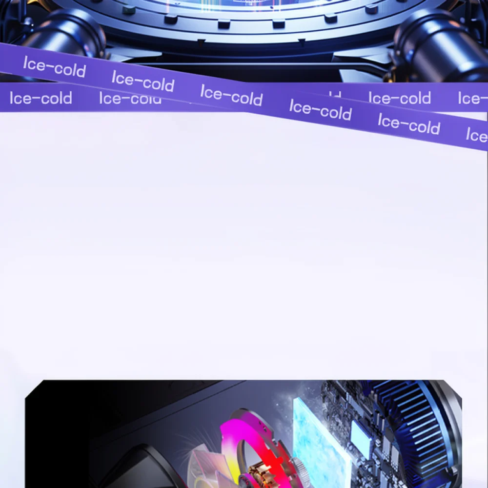 P68 Magnetic Semiconductor Phone Cooler Dual Level Radiator Gaming Fan For For iPhone Android Smart Mobile Device