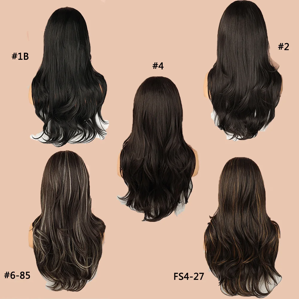 Synthetic Headband Wigs 28inch Long Water Wave Wig For Black Women Daily Wear And Cosplay Heat-resistant No Glue No Sew