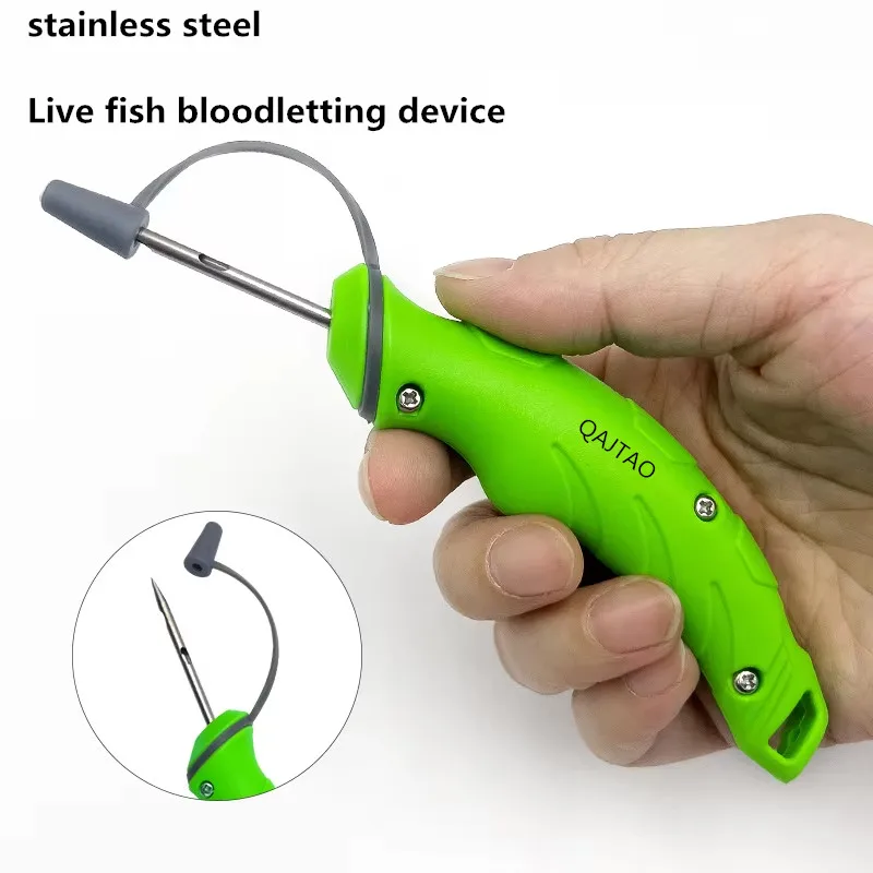 Stainless steel fish stinger, multifunctional tool for piercing fish, bloodletting, ice breaking, fishing gear accessories