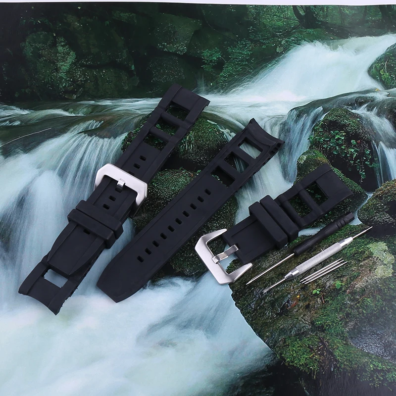 Correa de reloj de goma de 26mm para Invicta Pro Diver, pulsera de repuesto para hombre, accesorios de reloj con correa de silicona para deportes al aire libre y buceo