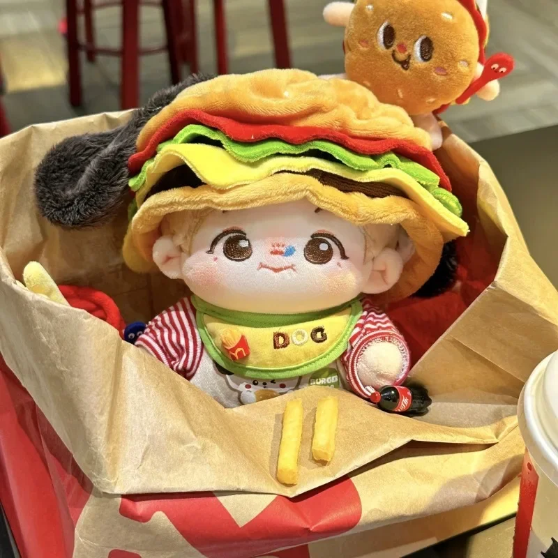 Cotton Baby Clothes Burger Dog 20CM No Attribute Cheap Cute Burger Crawler