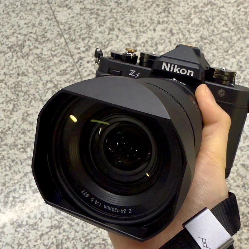 

Metal Square Lens Hood For Nikon Z 24-120mm f4 S Z 28-400mm f/4-8VR Comes With Metal Cap