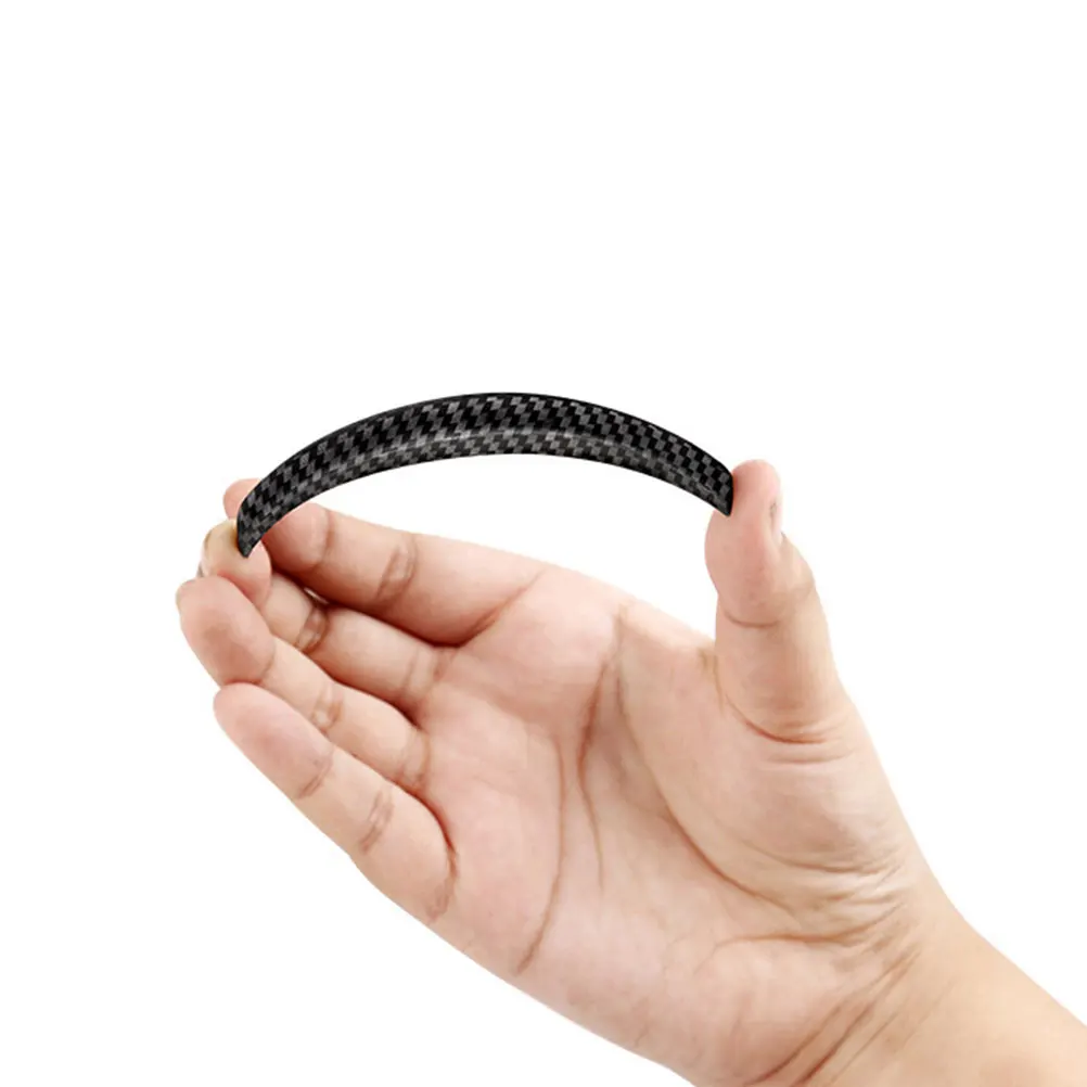 

4pcs Car Door Edge Guards Crash Protection Anti Scratch Carbon Fiber Texture High Hardness Plastic Universal Fit