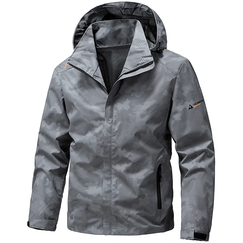 

Male Camping Hiking Camouflage Jacket Men Autumn Outdoor Sports Coats Waterproof Jackets Climbing Trekking Windbreaker Travel