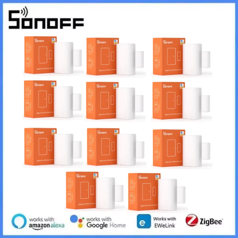 SONOFF SNZB-04P Zigbee Smart Door Window Sensor Mini Door Alarm Sensor Work With SONOFF Zigbee Bridge Ewelink For Home Security