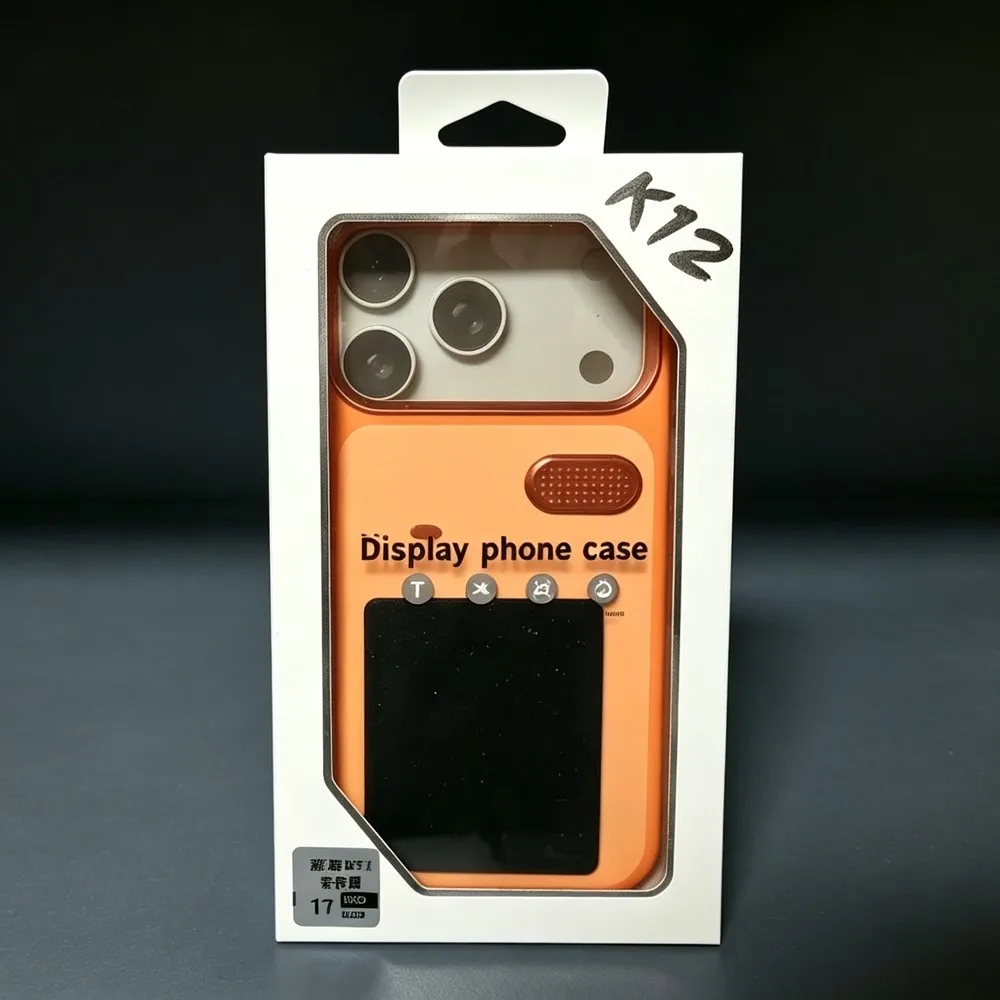Color Rear Screen Smart Aromatherapy Phone Case DIY Images Soft Skin-Friendly Frame for iPhone 16/17 Series