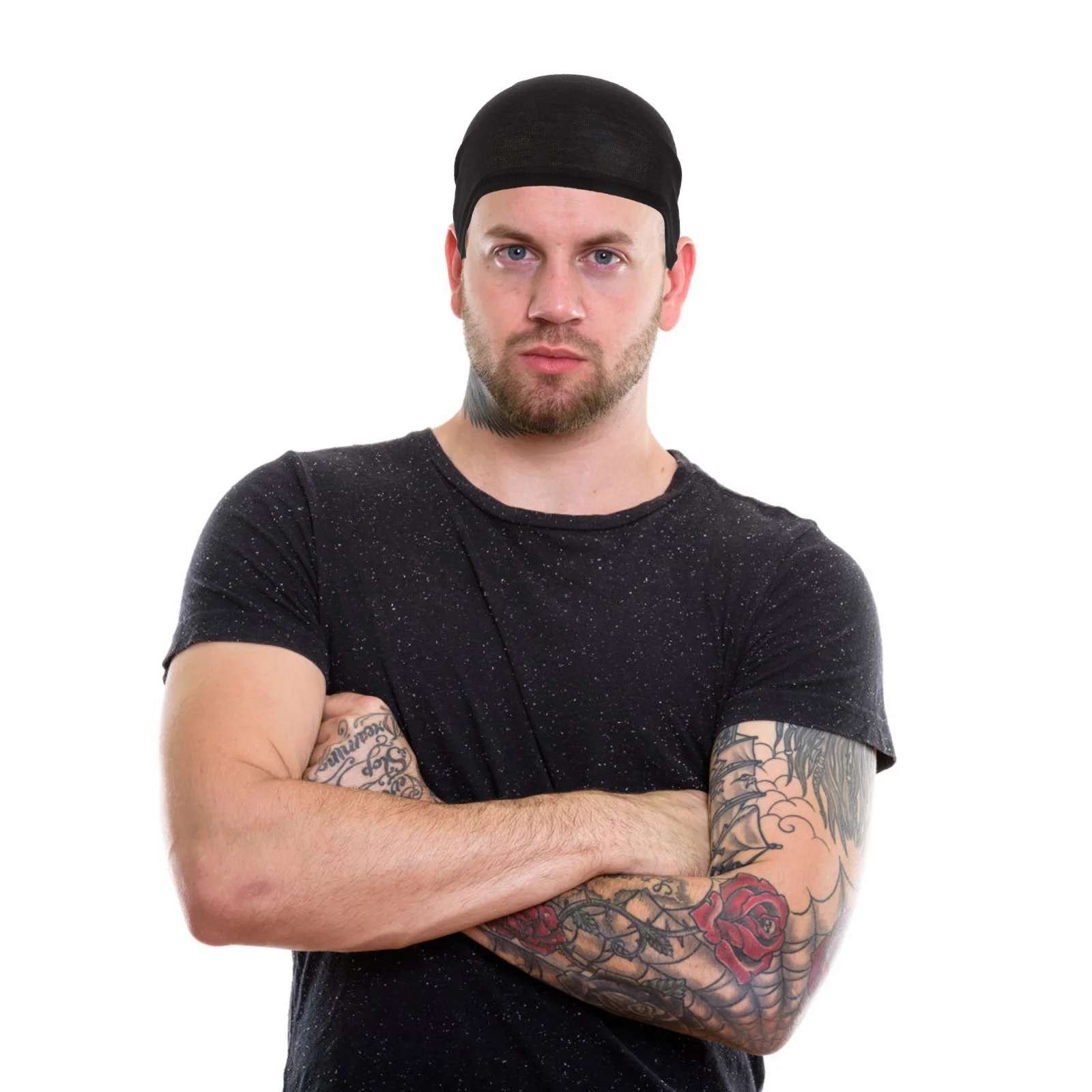 

4pcs Cotton Headwrap Hat Unisex Elastic Hair Yoga Dreadlock Turban Wrap Cap Camping Hiking Scarf