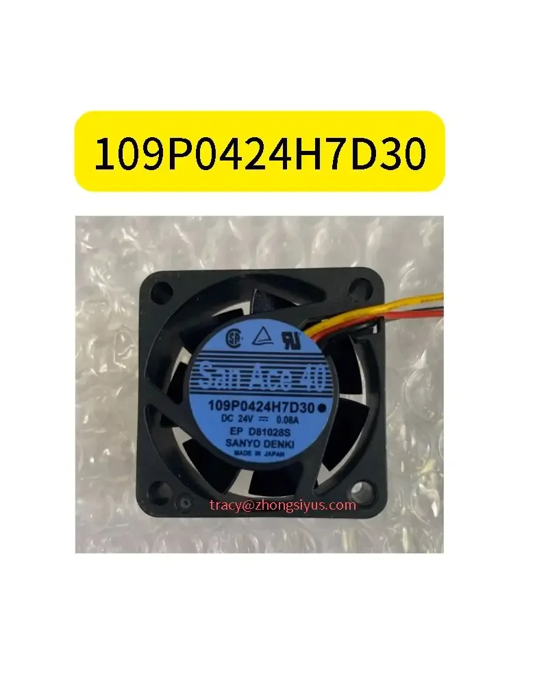 brand new 109P0424H7D30 Fan DC 24V 0.08A 40 * 40 * 15 Three wire signal detection