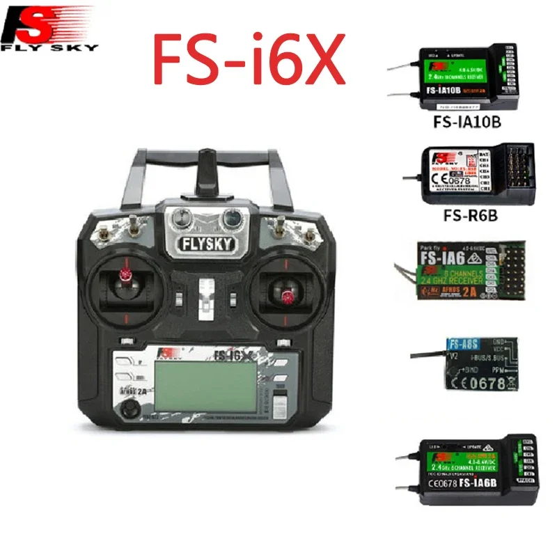 AvaCoreOriginal FLYSKY FS-I6 6 Channel 2.4GHz Remote Controller Rc Transmitter With Receiver For Rc Airplane Boat Helicopter