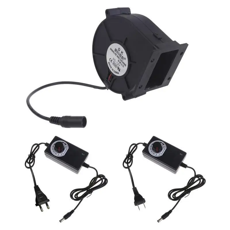 

Y1UD EU/US Plug AC110V-220V Вентилятор для гриля Портативный вентилятор для барбекю с регулируемой скоростью