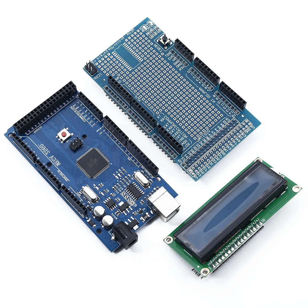 Project-Based Learning Kit for Arduino For Mega2560 with LCD1602 Stepper Motor and Motion Detection Sensor Support