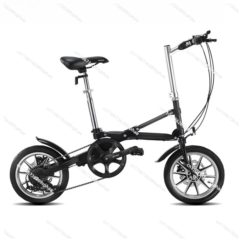 14 Inch One Second Folding Bicycle Ultra Light Small Adult Student Variable Speed Bicycle