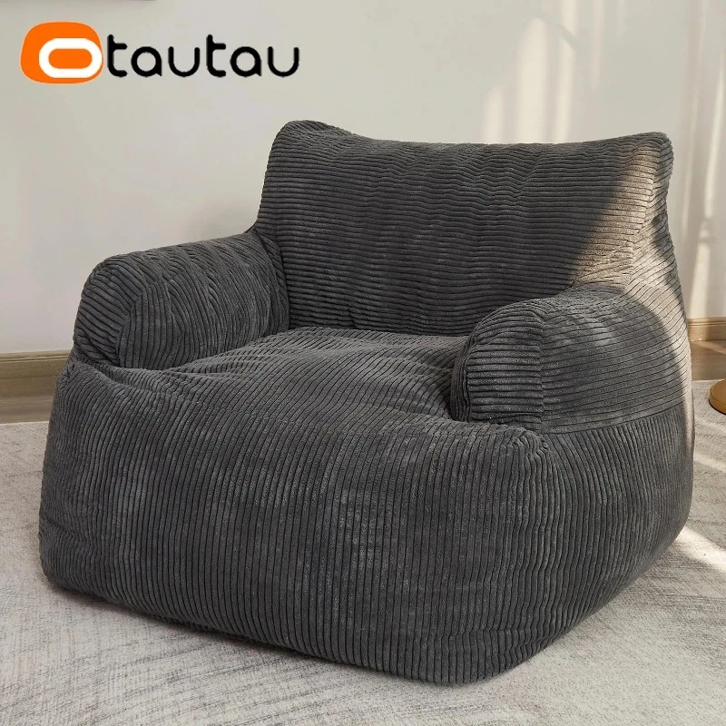 OTAUTAU Corduroy Adults Bean Bag Cover SF400【No Filler Inside! You Need To Buy Filler By Yourself !】