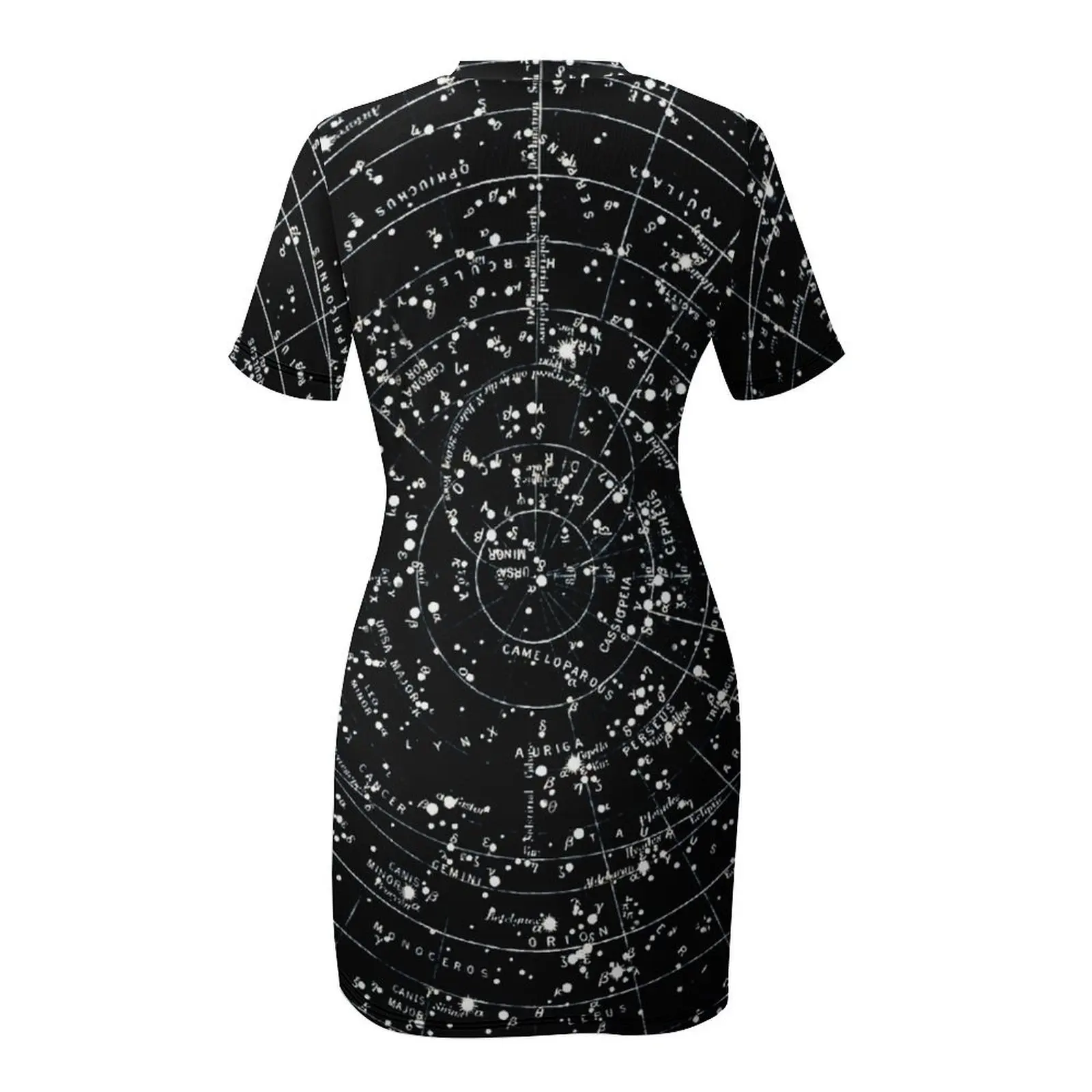 فستان نسائي مثير بحمالات فستان برج الحمل اثني عشر كوكبة (19) فستان بأكمام قصيرة جرافيك عطلة رائعة رسومات فكاهة