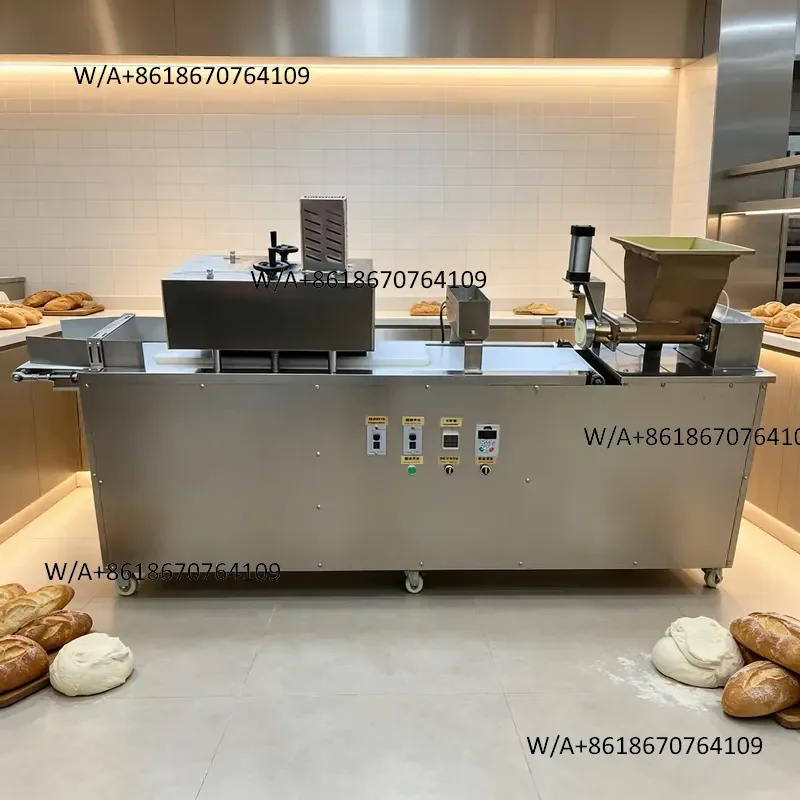 Commercial Dough Ball Roller Hamburger Bun Dough Divider Rounder for Bakery Factory