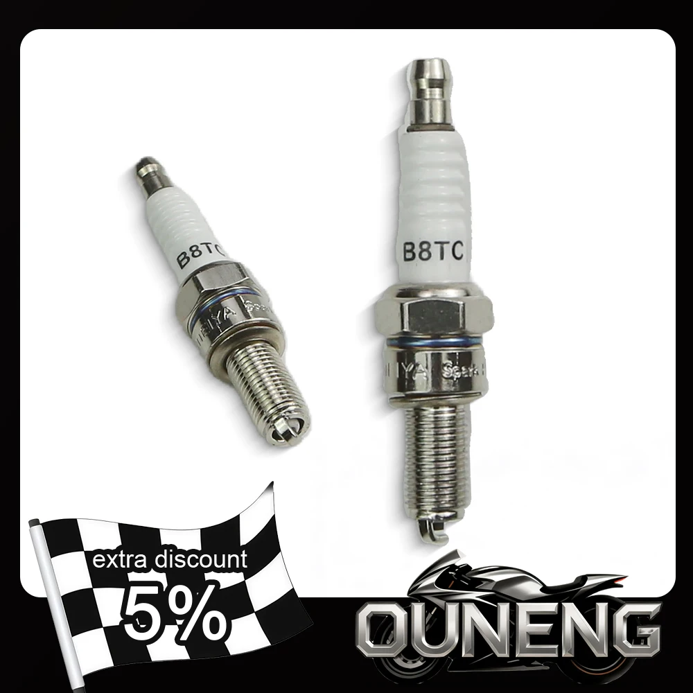 

Motorcycle Spark Plug 10mm B8TC For Suzuki Yamaha Honda Kawasaki B8rtc RG94C 98059-5881 4854 Thread Repalces