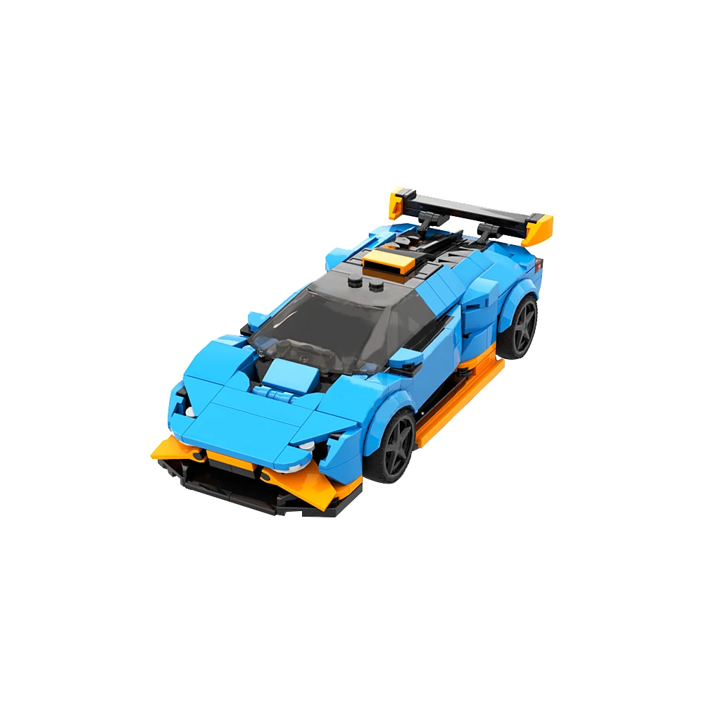 

Gobrick MOC Huracan STO Supercar строительные блоки, модель города, роскошные автомобили, хуракан, суперкар, кирпичи в сборе, игрушки для детей, подарок на день рождения