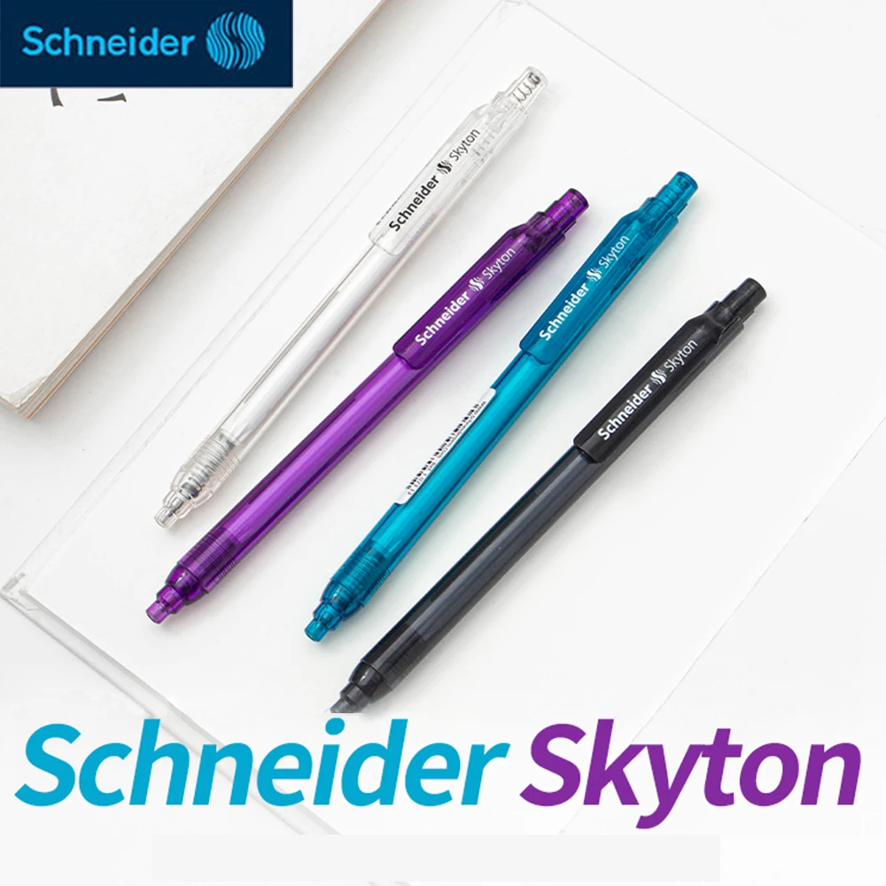 

Гелевая ручка Schneider Skyton, водостойкая, быстросохнущая, черная, для письма, подпись 0,5 мм G2, сменный блок большой емкости, школьные принадлежности