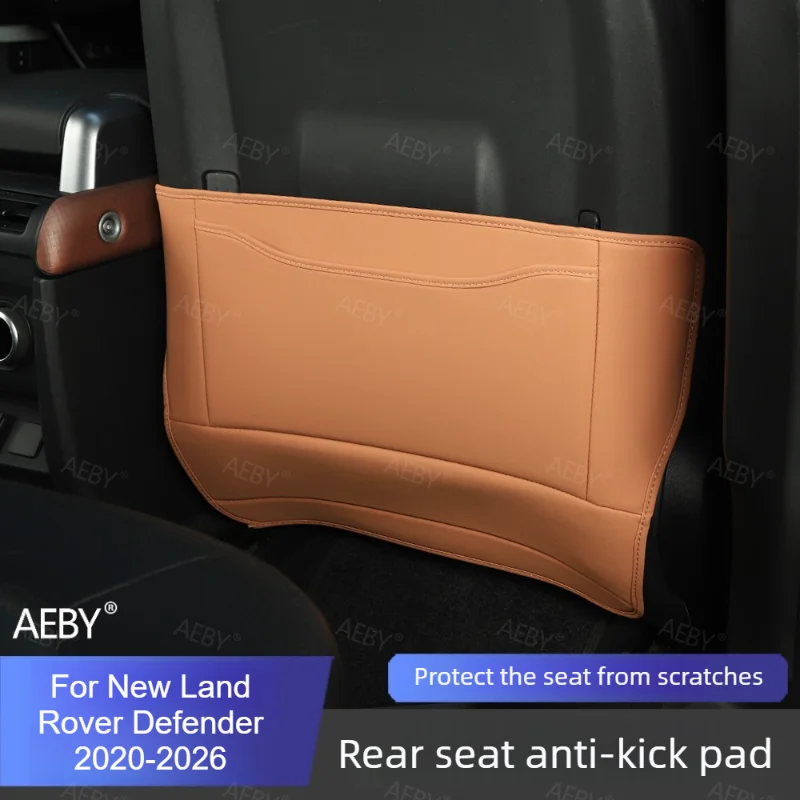 For New Land Rover Defender 2020-2026 Rear seat backrest anti kick pad protector waterproof,scratch-resistant,Rear anti kick pad