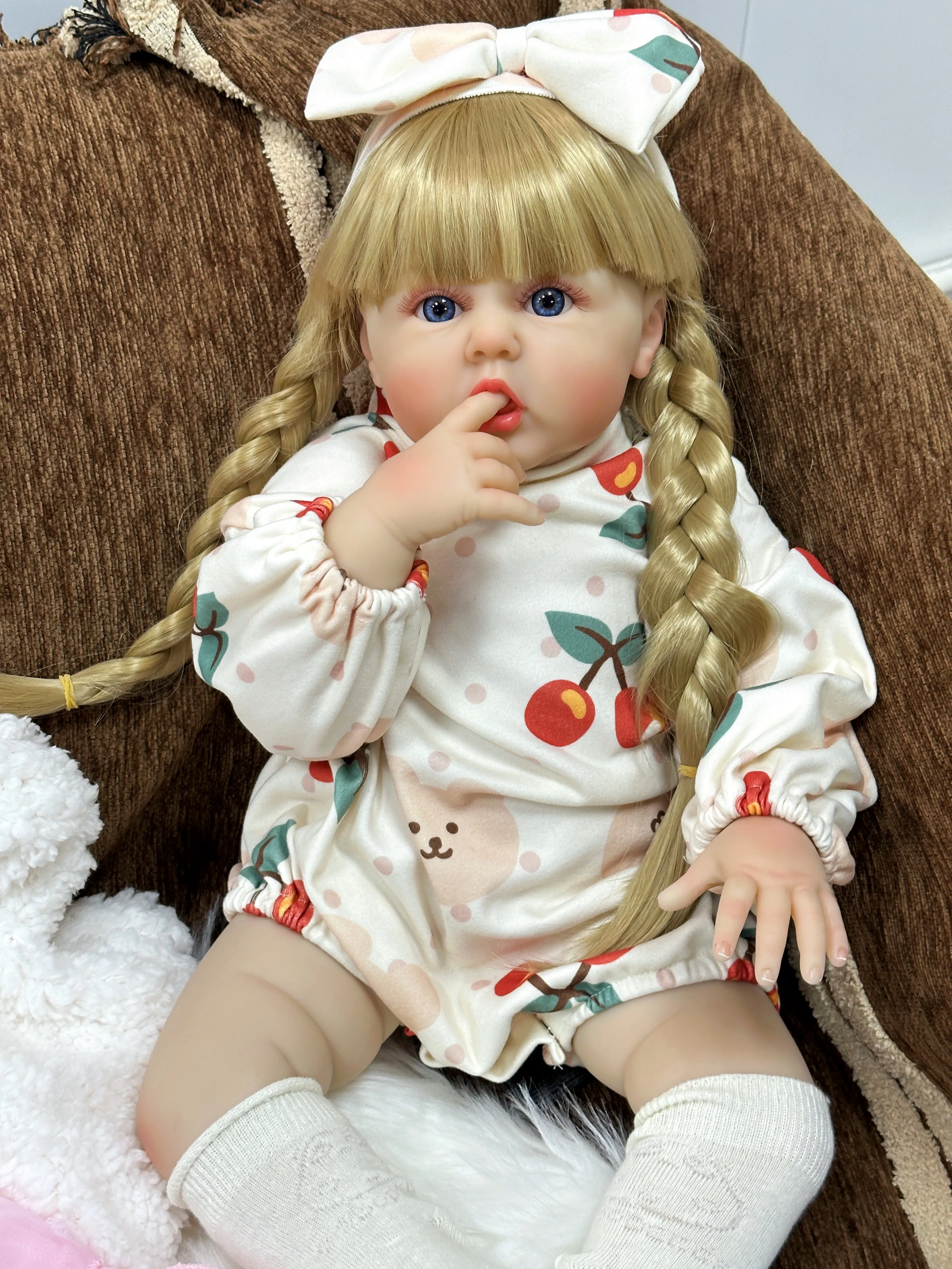 Cokela Reborn lalki dla dzieci 60 cm/24 cale miękkie silikonowe dziecko realistyczne winylowe lalki dla dziewczynek dla dziewczynek